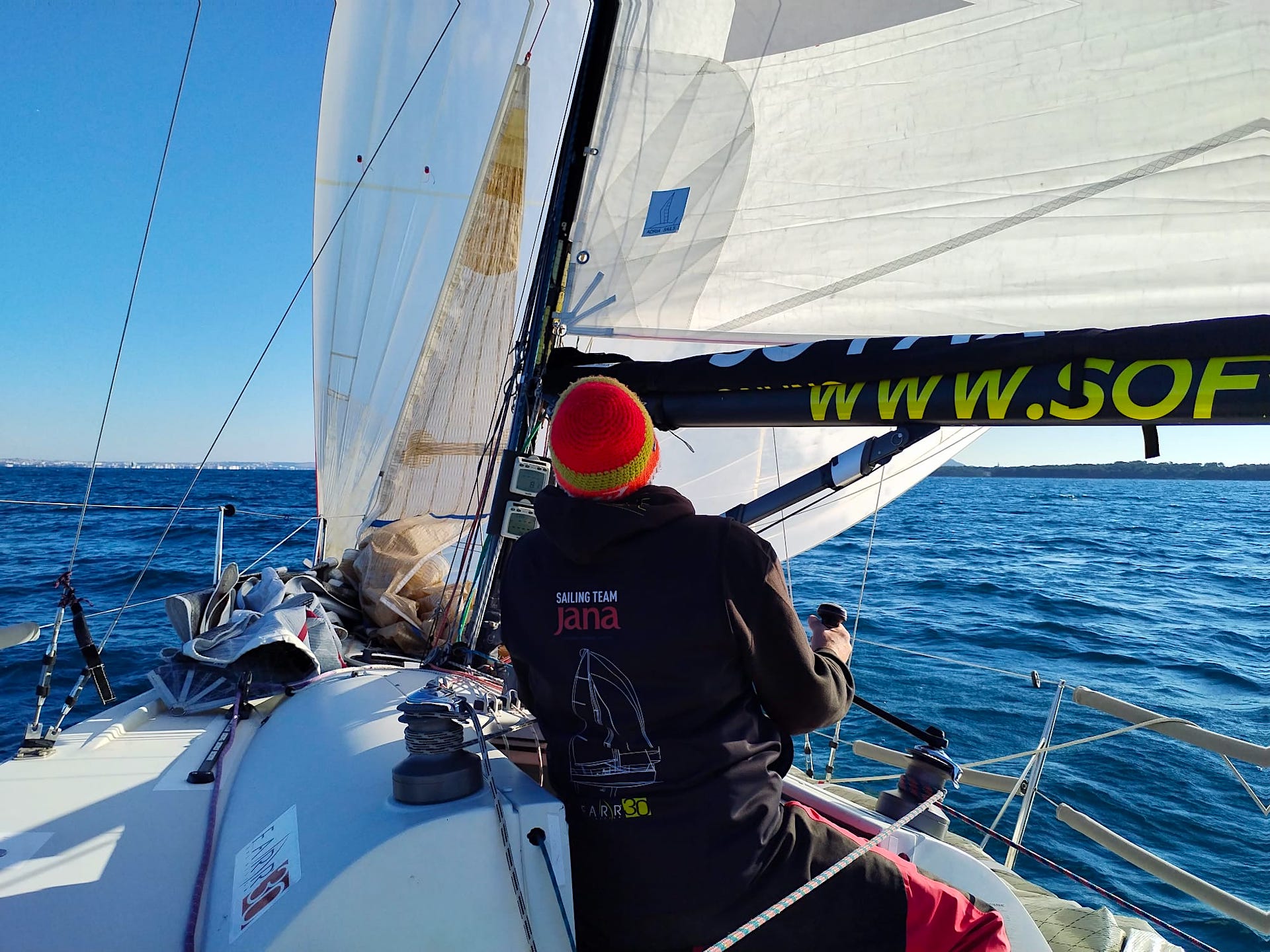 Fast sailing Farr 30